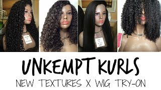 UNKEMPT KURLS  New Textures x Wig TryOn [upl. by Eiznekcm840]