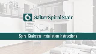 Salter Spiral Stair  Spiral Staircase Video Installation Instructions [upl. by Ymaral]