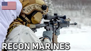 US Recon Marines  Long LiveFire Ranges in Extreme Cold Weather Alaska [upl. by Hylan]