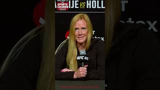 Holly Holm on Ronda Rouseys Comments Concussions  UFC 300 [upl. by Saffren723]