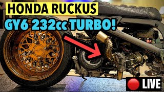 232cc GY6 TURBO HONDA RUCKUS 🔴 LIVE EDIT [upl. by Airda466]