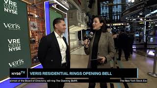 Mahbod Nia CEO at Veris Residential Joins NYSE TV Live [upl. by Afihtan]