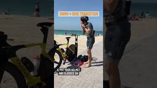 Triathlon Transition  swim to bike amp bike to swim [upl. by Ailes]