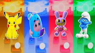 POKÉMON Detective Pikachu🆚Minibods🆚Jax The Amazing Digital Circ🆚THE YOUNG SMURFS💥Who is best [upl. by Allanson]