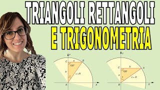 Relazione tra FUNZIONI GONIOMETRICHE e TRIANGOLI RETTANGOLI [upl. by Bonnibelle]