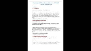 Kettering NPS Questions And Answers 100 All Verified Solution 2024 [upl. by Moyers]