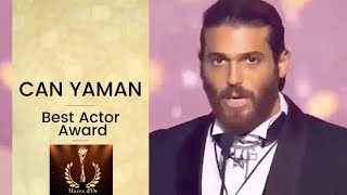 Can Yaman ❖ Speaking English amp Arabic ❖ Murex d’Or Best Actor Award ❖ English ❖ 2019 [upl. by Otsuj]