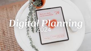 ☁️ My 2024 Digital Planner Setup   january planning ✏️ [upl. by Gibb]