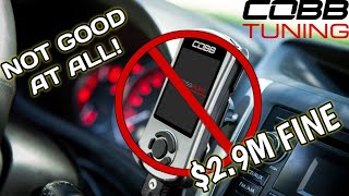 COBB Tuning FINED 29M by EPA  This is BAD for the future of TUNING [upl. by Karlie]