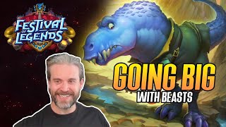 Hearthstone NEW CARDS Going Big With Beasts [upl. by Helbonnas]