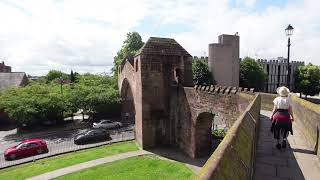 Chester City Walls Walk [upl. by Rehpatsirhc]