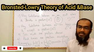 Understanding the BrønstedLowry Theory of Acids and Bases [upl. by Nnaynaffit]