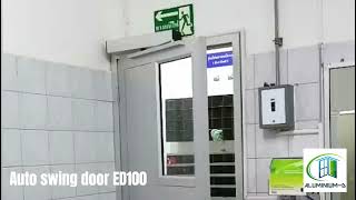 Automatic Swing Door ED100 AluminiumdGroup [upl. by Dranrev545]