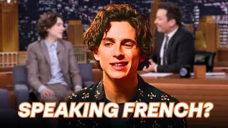 quotTimothee Chalamet Speaking Frenchquot [upl. by Zilla530]