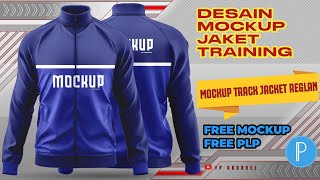 Free Download Mockup Track Jacket Training Reglan  Tutorial Pixellab  Front amp Back View [upl. by Alita138]