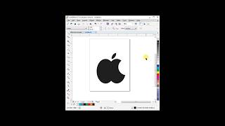 Design Apple logo in  coreldraw music hiphop artist photoshop dance passportphotos logo [upl. by Eelymmij]