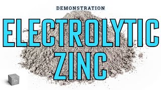 Zinc by Alkaline Electrolysis [upl. by Ul269]