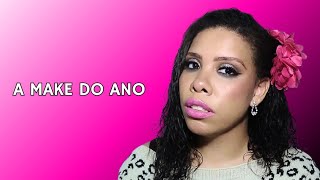 FIZ A MAKE DOS MEUS SONHOS  Tutorial Maquiagem Com Glitter Prata [upl. by Attenahs]