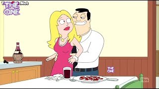 American Dad  First Time Eat Italian Food [upl. by Yerhpmuh]