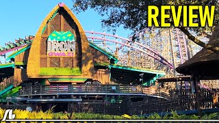 IRON GWAZI Review  Busch Gardens Tampa [upl. by Melcher]