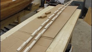 Building scuppers on canoe gunwales [upl. by Uzia577]