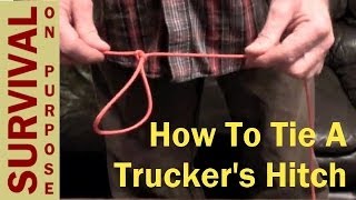 How To Tie a Truckers Hitch  Survival Skills  Knots [upl. by Annahaj]