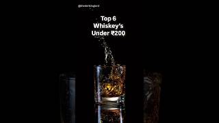 Indian Whiskey’s under ₹200 🥃 ytshortsindia [upl. by Philbrook]