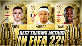 HOW TO MAKE 100K COINS NOW ON FIFA 22 EASIEST WAY TO MAKE COINS ON FIFA 22 BEST TRADING METHOD [upl. by Aknaib]