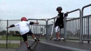 7 year old skateboarder Romeo Sponsor me video 2 [upl. by Bentlee901]