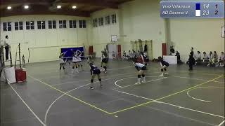 2° Div  Villanova Volley VS AD Volley Decima [upl. by Asyar]