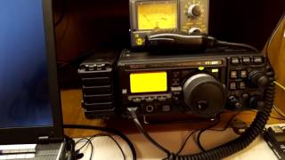 Aéroport de Bordeaux  YAESU FT897D with FC30 CUBICAL QUAD 11m [upl. by Aubrie]