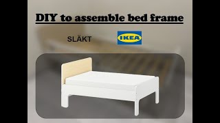 IKea SLAKT Bed Frame wStorageSlatted Bedbase 32319 [upl. by Anuska]