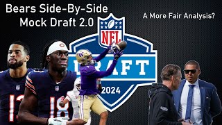 Chicago Bears Split Screen Mock Draft 20 [upl. by Lain]