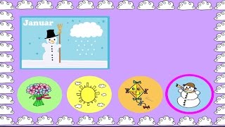 Jahreszeiten Ratespiel  Deutsch lernen  learn German  a game about seasons [upl. by Riem803]