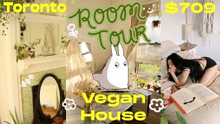 HOUSE TOUR🍃Cottagecore Ghibli Vibes 🏡 Torontos Toad Lane Vegan Coop [upl. by Tedda]