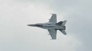 Finnish FA18C Hornet at Airpower 2024 [upl. by Nicolea]