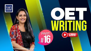 OET Case Note Explanation  Transfer Letter  OET Writing Live  Part 16 [upl. by Gelman]