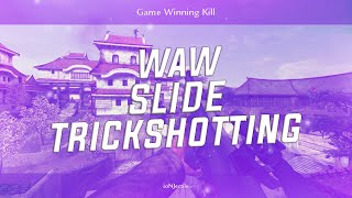 COD WaW SLIDE TRICKSHOTTING Modded PC WaW w 13 KILLCAMS [upl. by Otrebmuh]