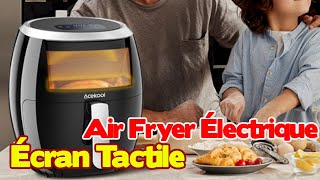 Acekool Friteuse sans Huile Air Fryer Électrique avec Livre de Recette et Écran Tactile [upl. by Elyak]