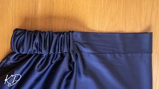 Half Elastic Waistband Tutorial [upl. by Erodaeht430]