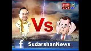 Sudarshan news Drsubramaniyam swami vs Rahul gandhi [upl. by Bartko]