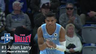 Indiana State Mens Basketball Larry Named MVC Player of the Week 11023 [upl. by Fong]