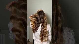 Socks vs Curler 🔥 longhair beautifulcurls hairhack beauty hairstyle hairstyling hair top [upl. by Mcdade]