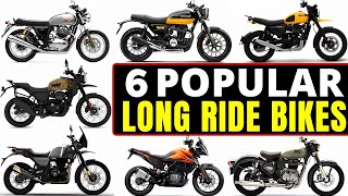 TOP 6 Bikes for Long Rides  best touring bikes  2023  onroad price mileage [upl. by Leis618]