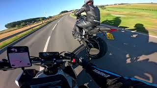 🏁 CB650R VS MT07  Playing in Eifel  Germany 🏁 [upl. by Placido]