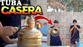 Hacemos una tuba con un garrafon Tuba casera [upl. by Candy]