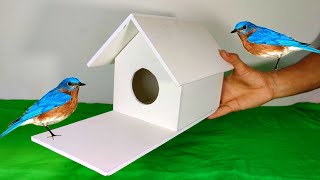 Easy Bird House diy  Build The Easiest And Simplest Bird House Ever [upl. by Sirotek306]