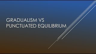 Gradualism vs Punctuated Equilibrium  Biology [upl. by Hsenid]