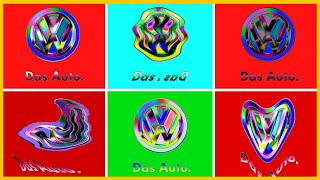 PARODY NEW amp OLD VOLKSWAGEN DAS AUTO LOGO ANIMATION IN DIFFERENT EFFECTS  CAR LOGO EDIT PART 10 [upl. by Ettolrahs]