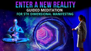 Law of Attraction Meditation for 5th Dimension Manifesting amp Raising Your Vibration Guided [upl. by Coney]